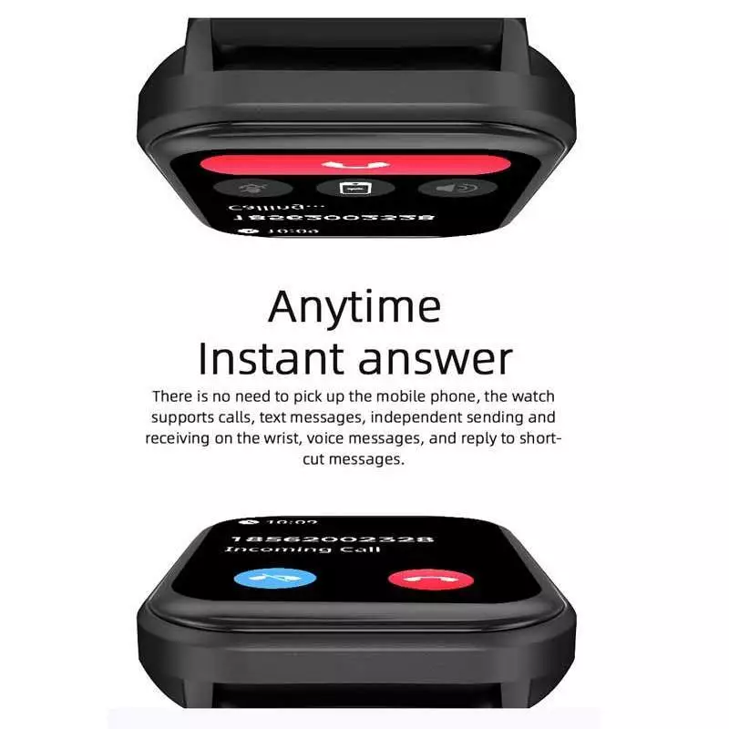 Smart Watch Bluetooth Call Message Reminder Health Monitoring Step calorie tracking Heart Rate Monitoring 2.01'' Full Screen Waterproof Smartwatch Couple Smart watch Men Smartwatch Women Smartwatch