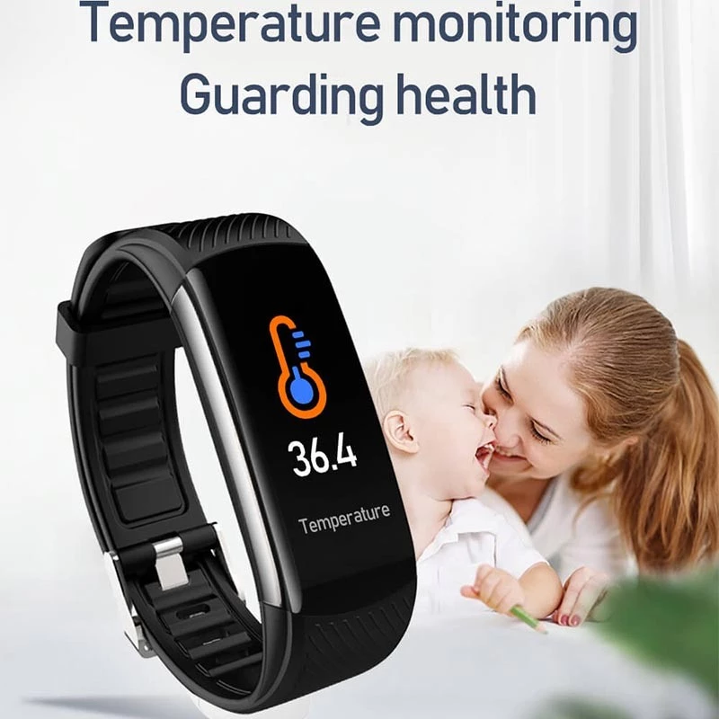 C6S C6T Smart Watch Men Women Smartwatches Bluetooth Call Heart Rate Temperature Monitor Smart Bracelet Sports Smart Watch Fitness Tracker Step Counting Health Monitoring Sports Watch Men's Smartwatch