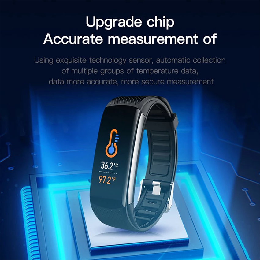 C6S C6T Smart Watch Men Women Smartwatches Bluetooth Call Heart Rate Temperature Monitor Smart Bracelet Sports Smart Watch Fitness Tracker Step Counting Health Monitoring Sports Watch Men's Smartwatch