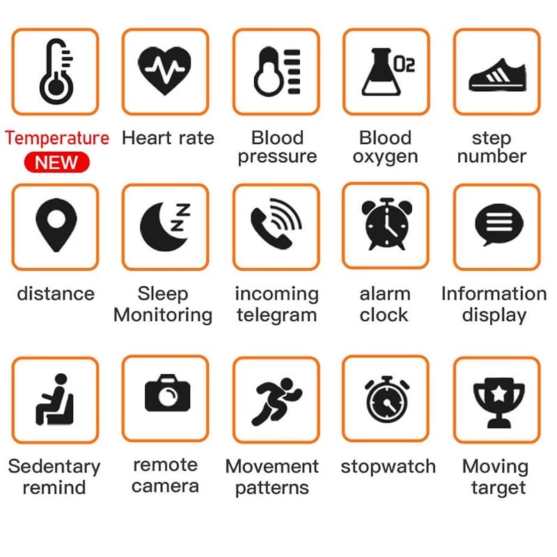 C6S C6T Smart Watch Men Women Smartwatches Bluetooth Call Heart Rate Temperature Monitor Smart Bracelet Sports Smart Watch Fitness Tracker Step Counting Health Monitoring Sports Watch Men's Smartwatch