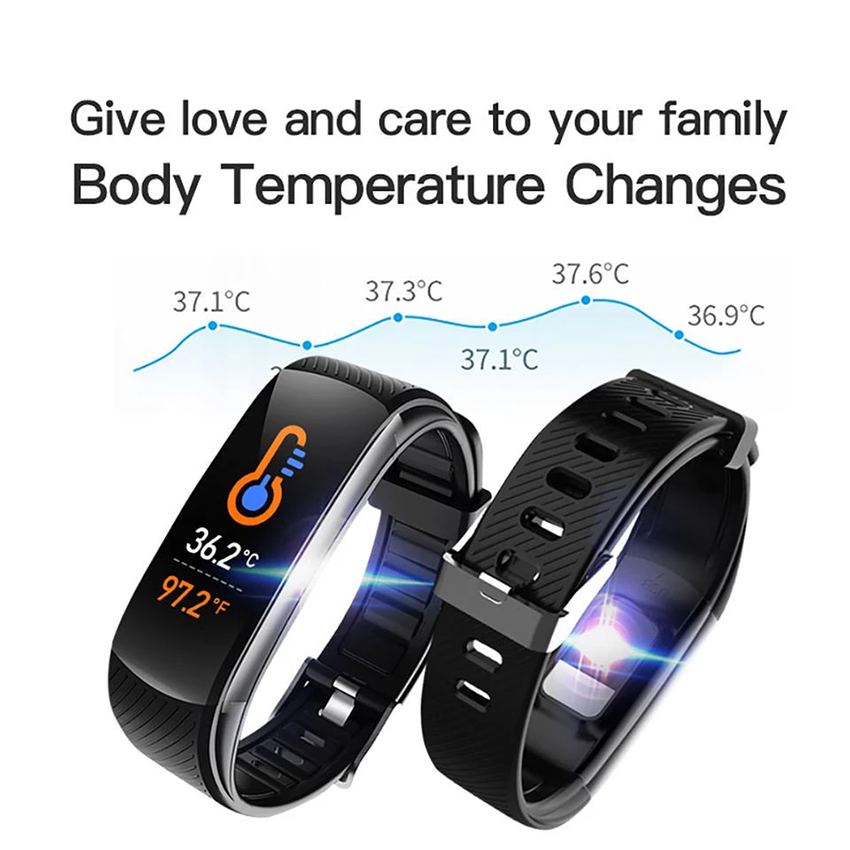 C6S C6T Smart Watch Men Women Smartwatches Bluetooth Call Heart Rate Temperature Monitor Smart Bracelet Sports Smart Watch Fitness Tracker Step Counting Health Monitoring Sports Watch Men's Smartwatch