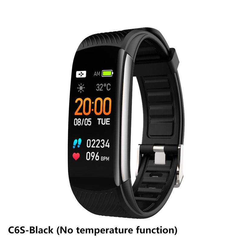 C6S C6T Smart Watch Men Women Smartwatches Bluetooth Call Heart Rate Temperature Monitor Smart Bracelet Sports Smart Watch Fitness Tracker Step Counting Health Monitoring Sports Watch Men's Smartwatch