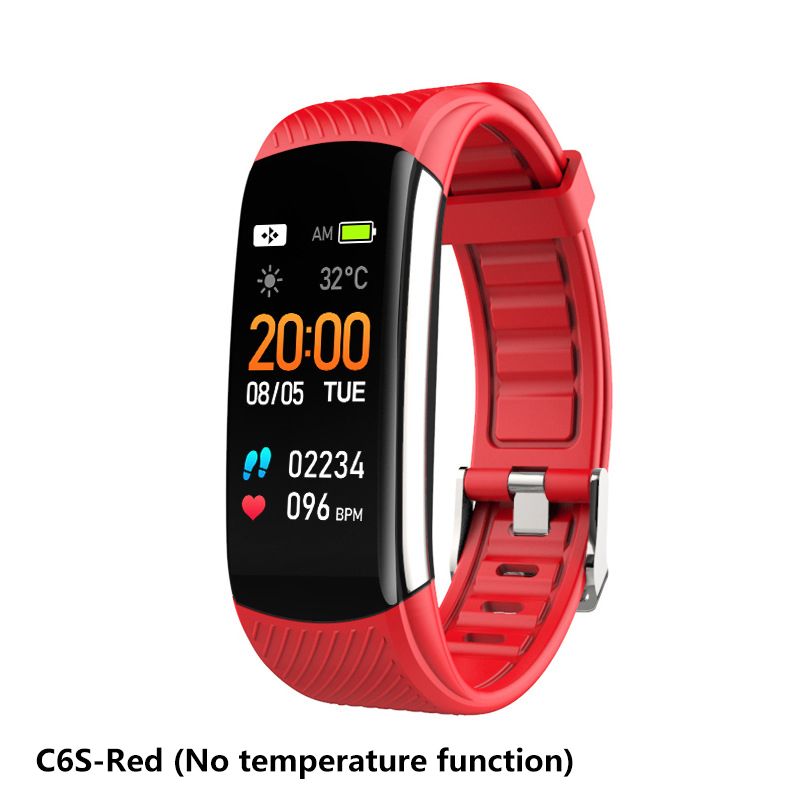 C6S C6T Smart Watch Men Women Smartwatches Bluetooth Call Heart Rate Temperature Monitor Smart Bracelet Sports Smart Watch Fitness Tracker Step Counting Health Monitoring Sports Watch Men's Smartwatch