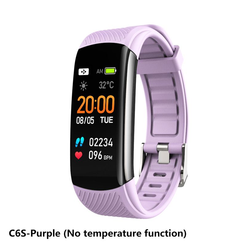 C6S C6T Smart Watch Men Women Smartwatches Bluetooth Call Heart Rate Temperature Monitor Smart Bracelet Sports Smart Watch Fitness Tracker Step Counting Health Monitoring Sports Watch Men's Smartwatch