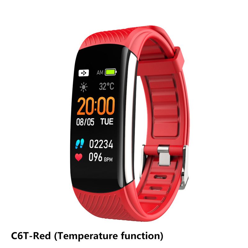 C6S C6T Smart Watch Men Women Smartwatches Bluetooth Call Heart Rate Temperature Monitor Smart Bracelet Sports Smart Watch Fitness Tracker Step Counting Health Monitoring Sports Watch Men's Smartwatch