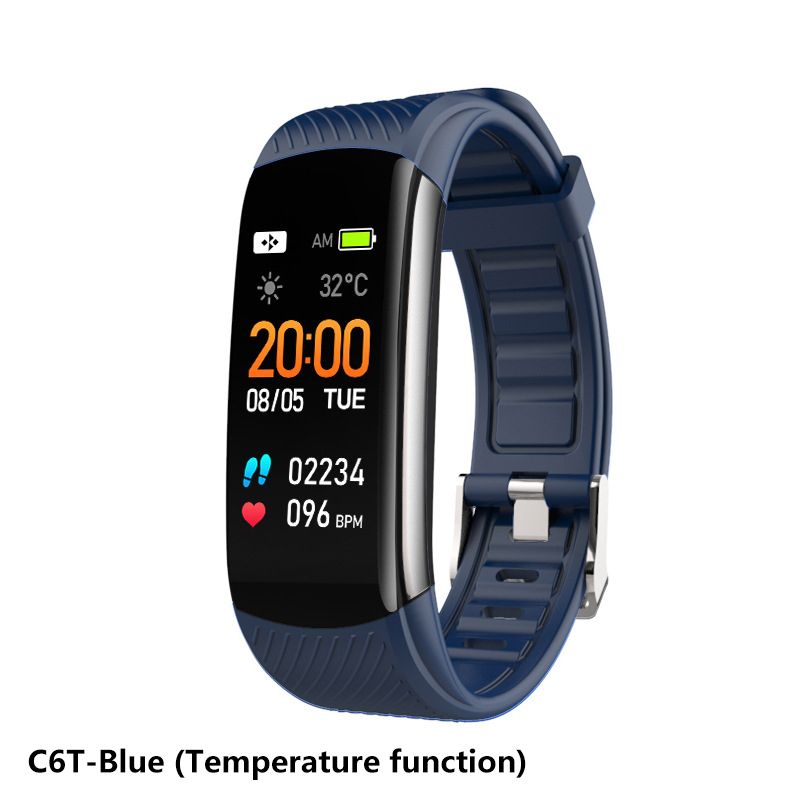 C6S C6T Smart Watch Men Women Smartwatches Bluetooth Call Heart Rate Temperature Monitor Smart Bracelet Sports Smart Watch Fitness Tracker Step Counting Health Monitoring Sports Watch Men's Smartwatch