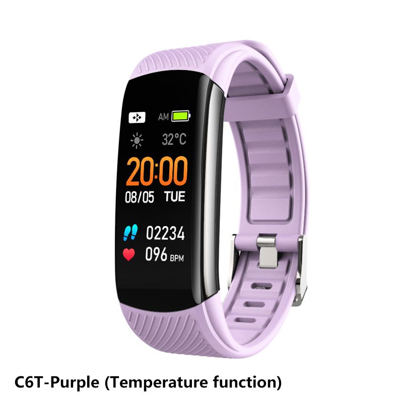 C6S C6T Smart Watch Men Women Smartwatches Bluetooth Call Heart Rate Temperature Monitor Smart Bracelet Sports Smart Watch Fitness Tracker Step Counting Health Monitoring Sports Watch Men's Smartwatch