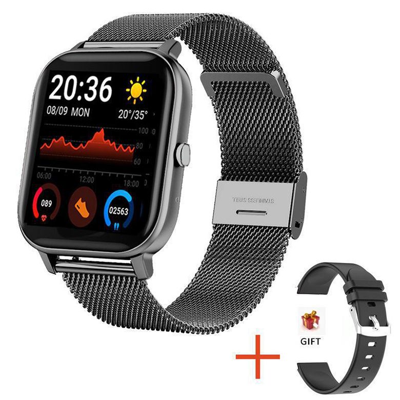 P8 H10 Bluetooth call smart watch heart rate blood pressure Full screen sports smart watch waterproof sports bracelet Men smart watch 1.69inch Touch Control Women Smartwatch Unisex Watches Kids Watch
