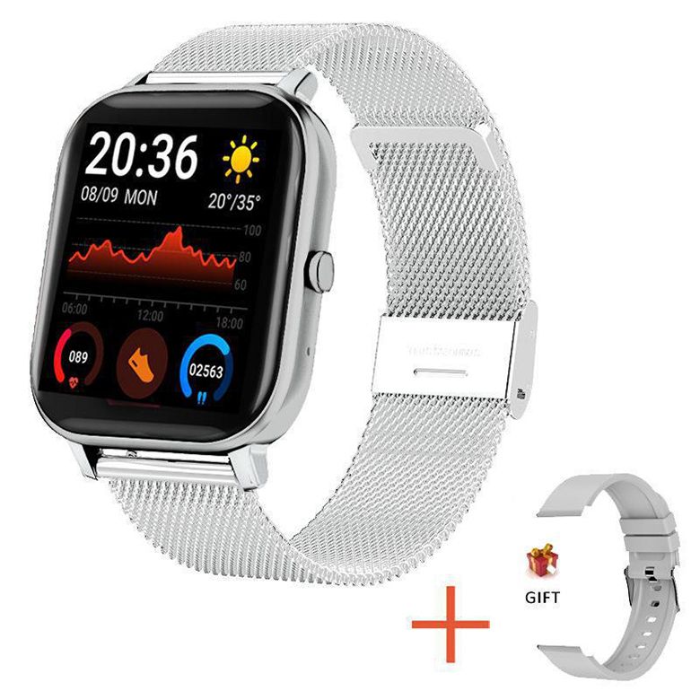 P8 H10 Bluetooth call smart watch heart rate blood pressure Full screen sports smart watch waterproof sports bracelet Men smart watch 1.69inch Touch Control Women Smartwatch Unisex Watches Kids Watch