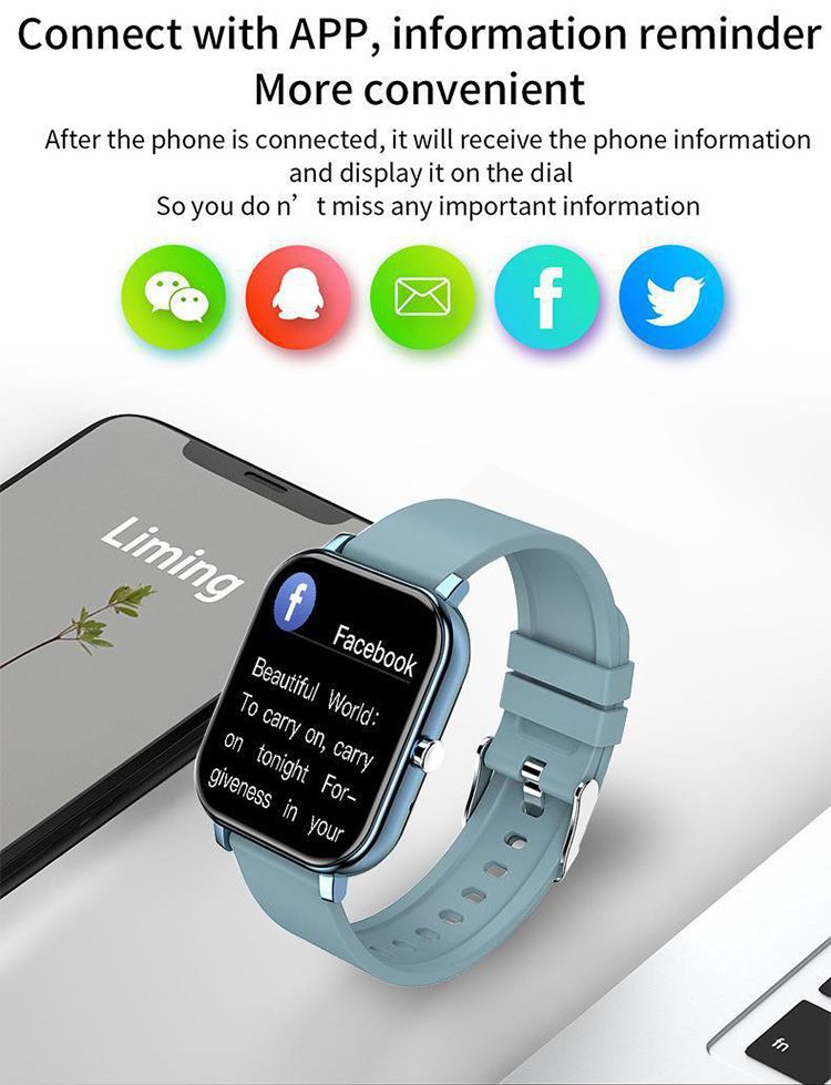P8 H10 Bluetooth call smart watch heart rate blood pressure Full screen sports smart watch waterproof sports bracelet Men smart watch 1.69inch Touch Control Women Smartwatch Unisex Watches Kids Watch