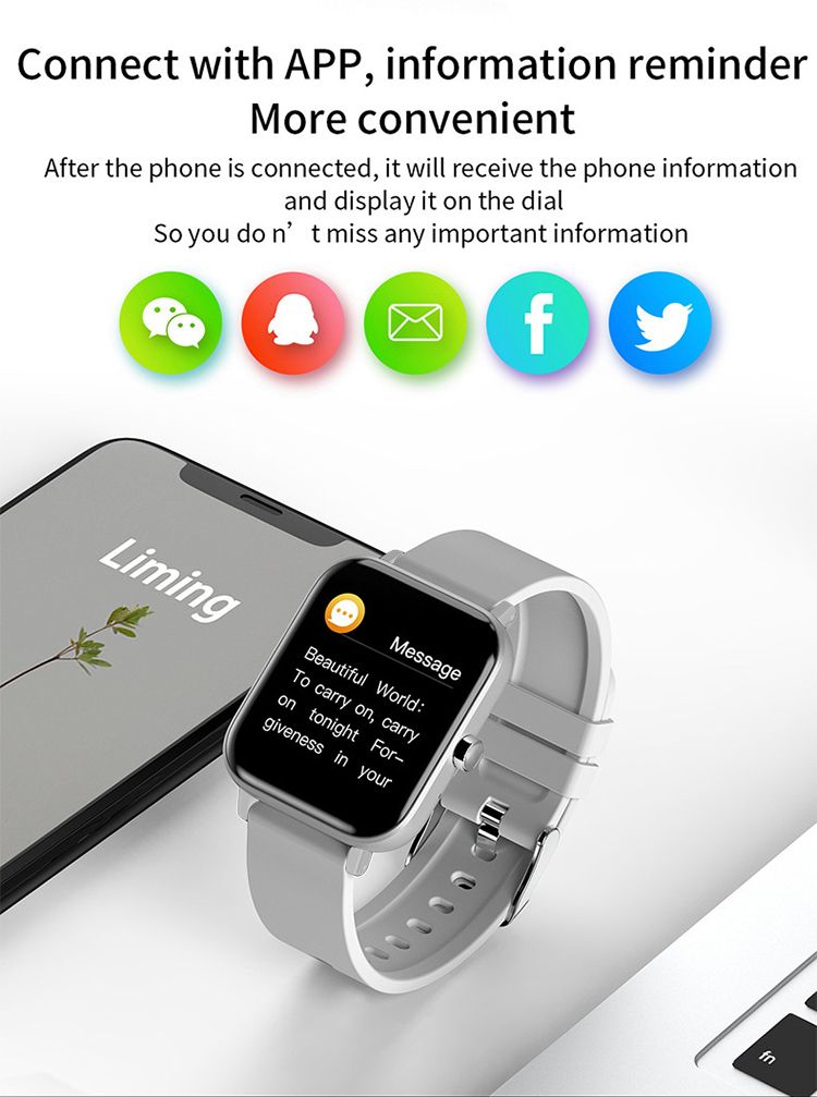 P8 H10 Bluetooth call smart watch heart rate blood pressure Full screen sports smart watch waterproof sports bracelet Men smart watch 1.69inch Touch Control Women Smartwatch Unisex Watches Kids Watch