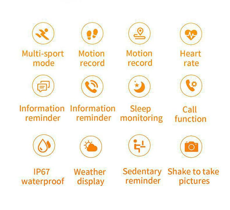 P8 H10 Bluetooth call smart watch heart rate blood pressure Full screen sports smart watch waterproof sports bracelet Men smart watch 1.69inch Touch Control Women Smartwatch Unisex Watches Kids Watch