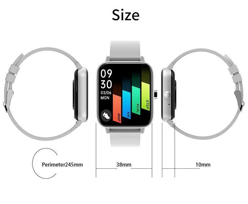 P8 H10 Bluetooth call smart watch heart rate blood pressure Full screen sports smart watch waterproof sports bracelet Men smart watch 1.69inch Touch Control Women Smartwatch Unisex Watches Kids Watch
