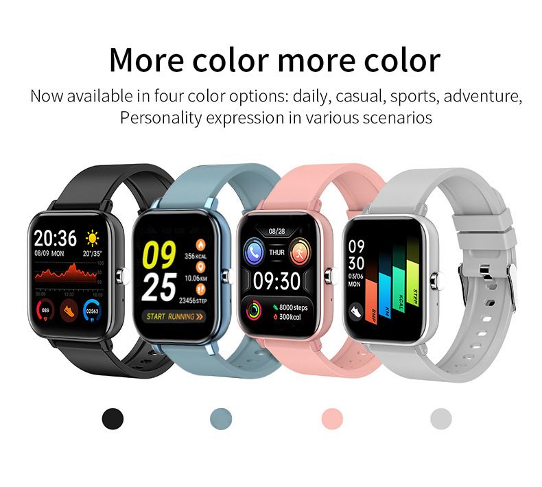 P8 H10 Bluetooth call smart watch heart rate blood pressure Full screen sports smart watch waterproof sports bracelet Men smart watch 1.69inch Touch Control Women Smartwatch Unisex Watches Kids Watch