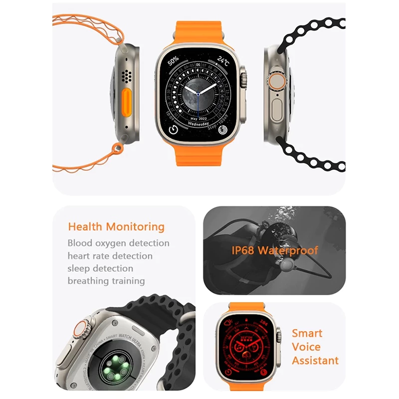 C39 Ultra Watch Ultra 2 Bluetooth Call Smart watch 4 in 1 2.09'' Touch Screen Heart Rate Monitoring Step Count Waterproof Smartwatch Sports Watch With Protective Case Men Smart watch Women Smart Watch