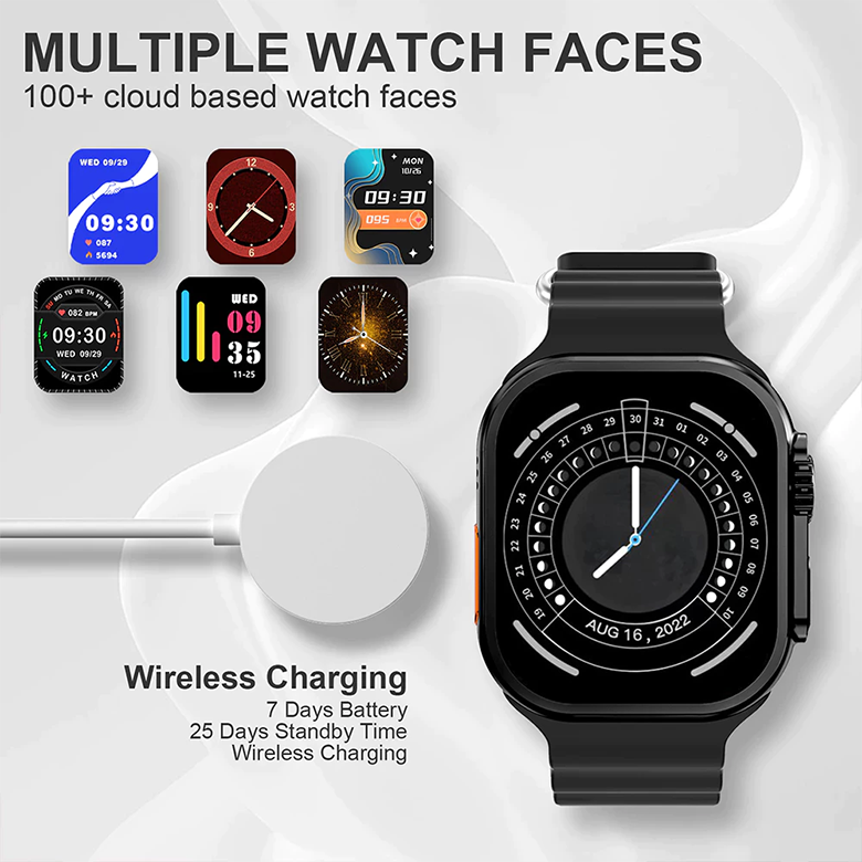 4 in 1 C39 Ultra Smartwatch Men/Women Fitness Tracker Waterproof Heart Rate Smart Watch Sports Smart watch For Men Smart watch Women Smartwatch Wrist Watch Kids Watch couple watch Gift Set T900 Ulta