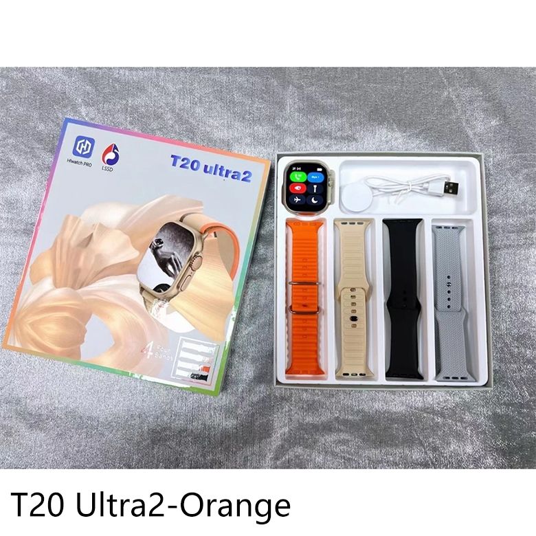 4 in 1 T20 Ultra2 Smart watch Men/Women Bluetooth Call 49mm Full Screen IP67 Waterproof Sports Smart watch For Men Heart rate Monitor Sports Smartwatch Women Smart Watch Kids Watch T900 Ultra S9 Ultra
