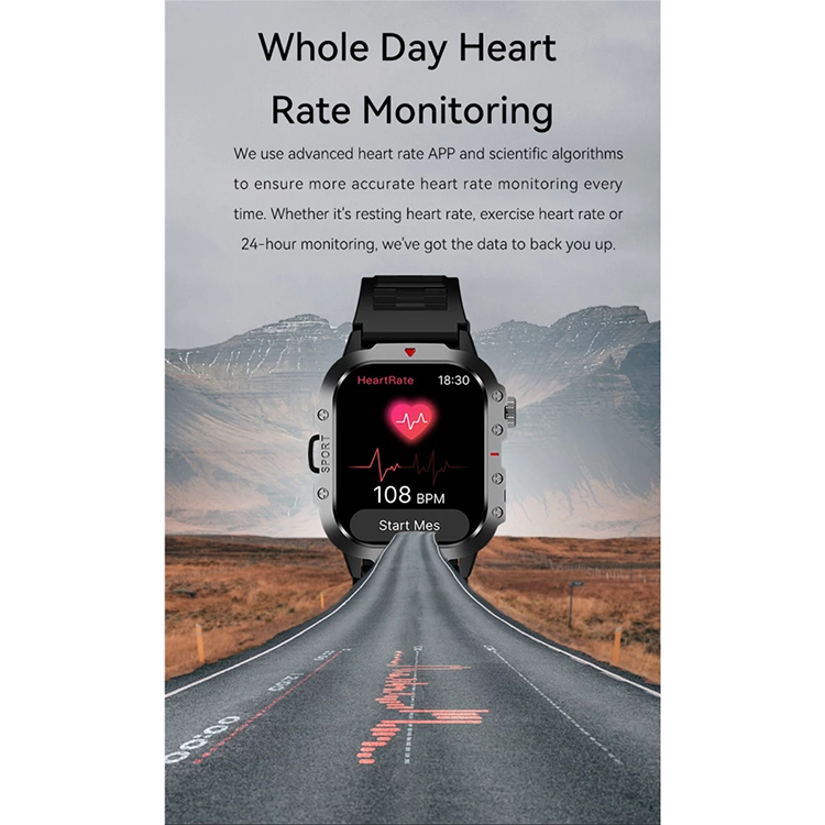Outdoor Waterproof Sports Smart Watch Fitness Heart Rate Men Smart watch With Flashlight Man Watches Couple Watch Multifunction Bluetooth Smartwatches H11 Smart Band Wrist Watch Men's Watch Kids Watch