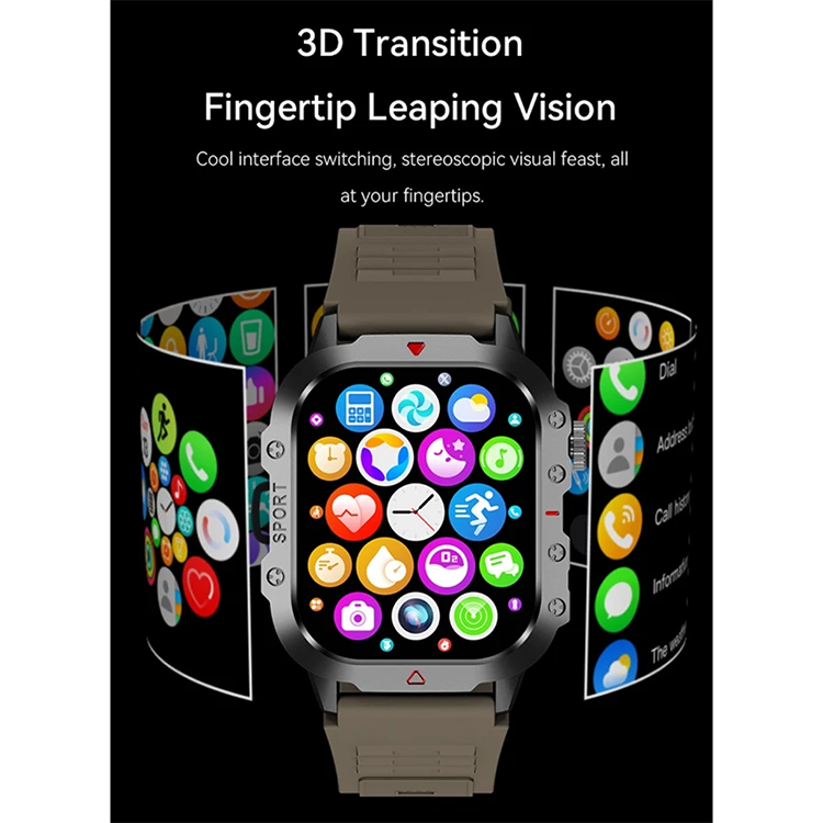 Outdoor Waterproof Sports Smart Watch Fitness Heart Rate Men Smart watch With Flashlight Man Watches Couple Watch Multifunction Bluetooth Smartwatches H11 Smart Band Wrist Watch Men's Watch Kids Watch