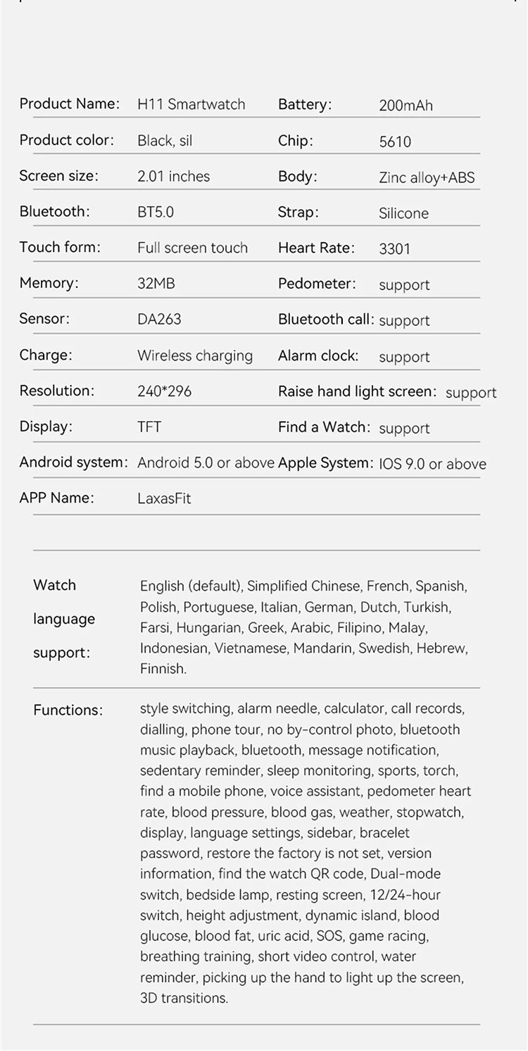 Outdoor Men Smartwatches H11 Smart Watch 2.01'' Men Women 3D Transitions UI Dynamic Island Bluetooth Call Smart Watch Sport Fitness Men's Smartwatch Heart Rate Monitor Flashlight Multifunction Watch