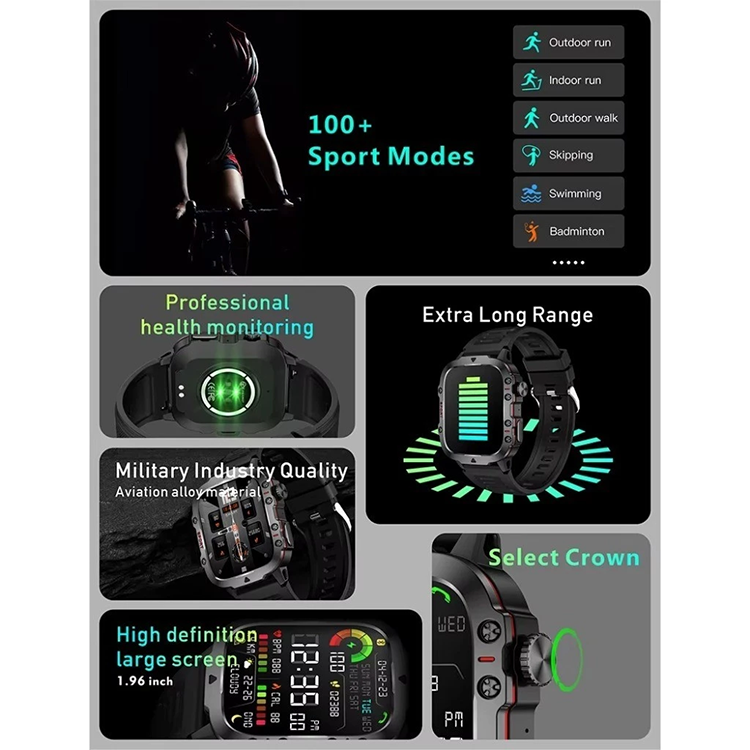 Outdoor Men Smartwatches H11 Smart Watch 2.01'' Men Women 3D Transitions UI Dynamic Island Bluetooth Call Smart Watch Sport Fitness Men's Smartwatch Heart Rate Monitor Flashlight Multifunction Watch
