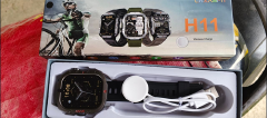 Men's Smart Watch Outdoor mountaineering Fitness Sports Smart Watch For Men H11 Smartwatches With Flashlight Touch Screen Waterproof Watches BT Call Wrist Watch Men Sports Watch Kids Digital Watch