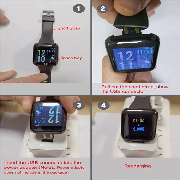 116 Plus Smart Watch Heart Rate Blood Pressure Waterproof smart watch Sports smartwatch For Men smart watch For Kids Bluetooth smart watch for Women Kids Watch Wrist Watch Digital Watch Girl Boy Watch
