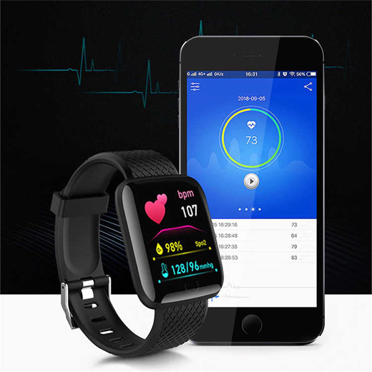 116 Plus Smart Watch Heart Rate Blood Pressure Waterproof smart watch Sports smartwatch For Men smart watch For Kids Bluetooth smart watch for Women Kids Watch Wrist Watch Digital Watch Girl Boy Watch