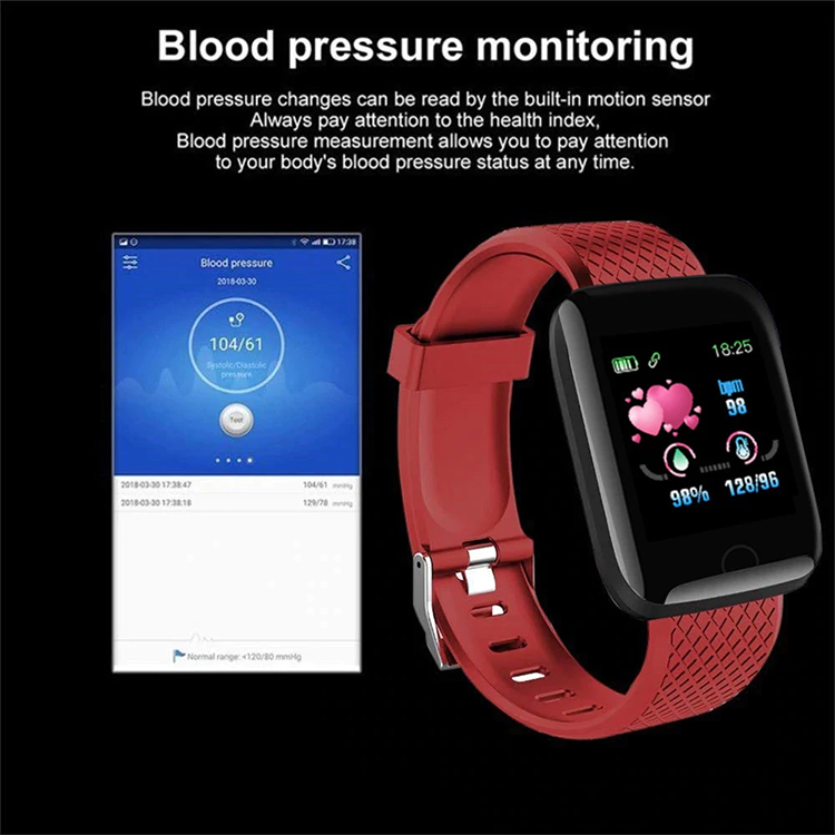 116 Plus Smart Watch Heart Rate Blood Pressure Waterproof smart watch Sports smartwatch For Men smart watch For Kids Bluetooth smart watch for Women Kids Watch Wrist Watch Digital Watch Girl Boy Watch