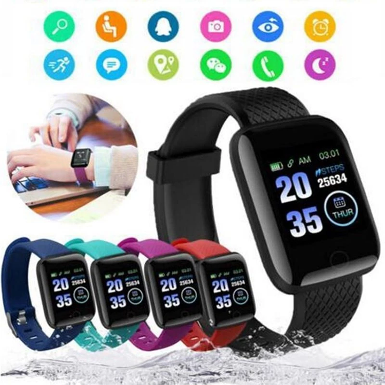 116 Plus Smart Watch Heart Rate Blood Pressure Waterproof smart watch Sports smartwatch For Men smart watch For Kids Bluetooth smart watch for Women Kids Watch Wrist Watch Digital Watch Girl Boy Watch