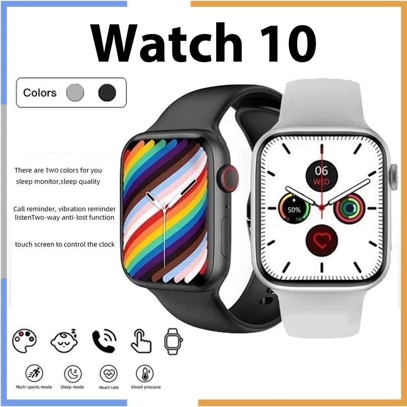 Watch 10 Smart Watch Heart Rate Blood sugar Monitoring watch uric acid automatic blood pressure detection Healthy sleep monitoring Men's Smart watch Women Smartwatch Couple Waterproof Sports watch
