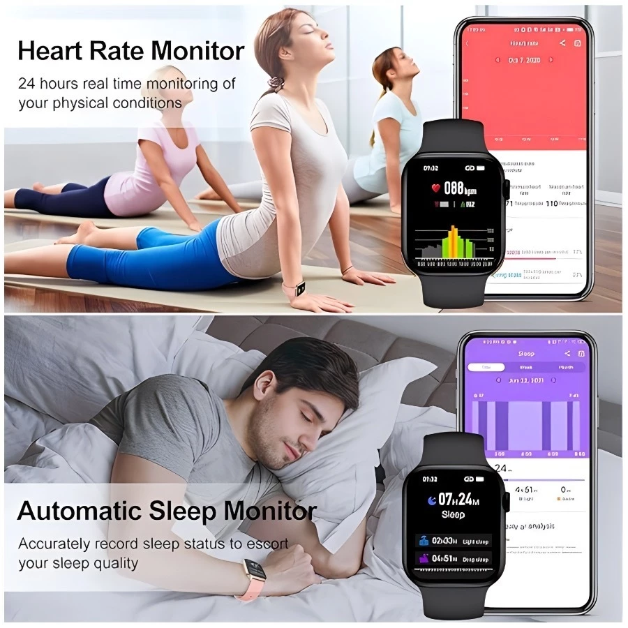 Watch 10 Smart Watch Heart Rate Blood sugar Monitoring watch uric acid automatic blood pressure detection Healthy sleep monitoring Men's Smart watch Women Smartwatch Couple Waterproof Sports watch
