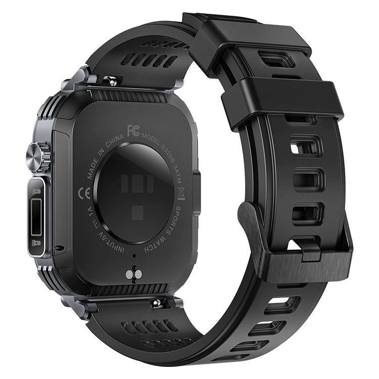 Men's Smart Watch Outdoor Sports Smart Watch S320B Bluetooth Call Sports Watch Compass Waterproof Smart Watch For Men Heart Rate Blood Pressure Blood Oxygen Monitoring Smartwatches With Flashlight