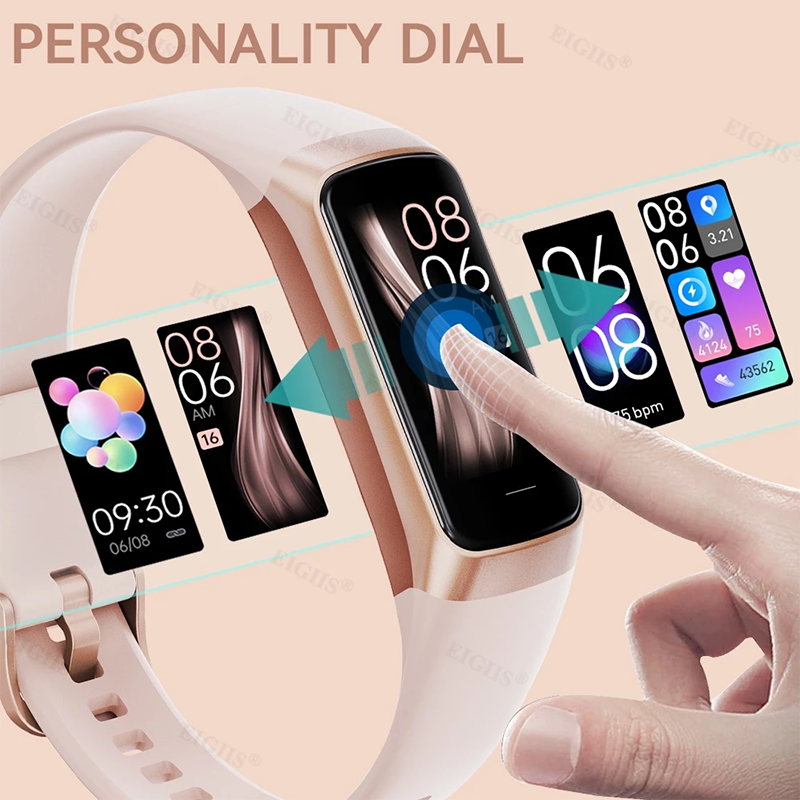 New Women Smart Watch Men Smartwatch 1.1'' AMOLED Screen Waterproof Watches Fitness Tracker Sports Smartwatch Wrist Band Bluetooth Call Smartwatch For Android Xiaomi IOS Samsung Infinix Ladies Watch