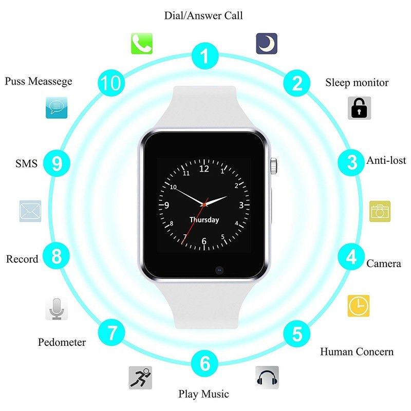 A1 smart watch with Sim Card slot and TF card slot Android Smart watch For Men sport Fitness Wristwatch Kid smart watch with sim slot and wifi woman smartwatches Smart Phone Watch Women Smartwatch