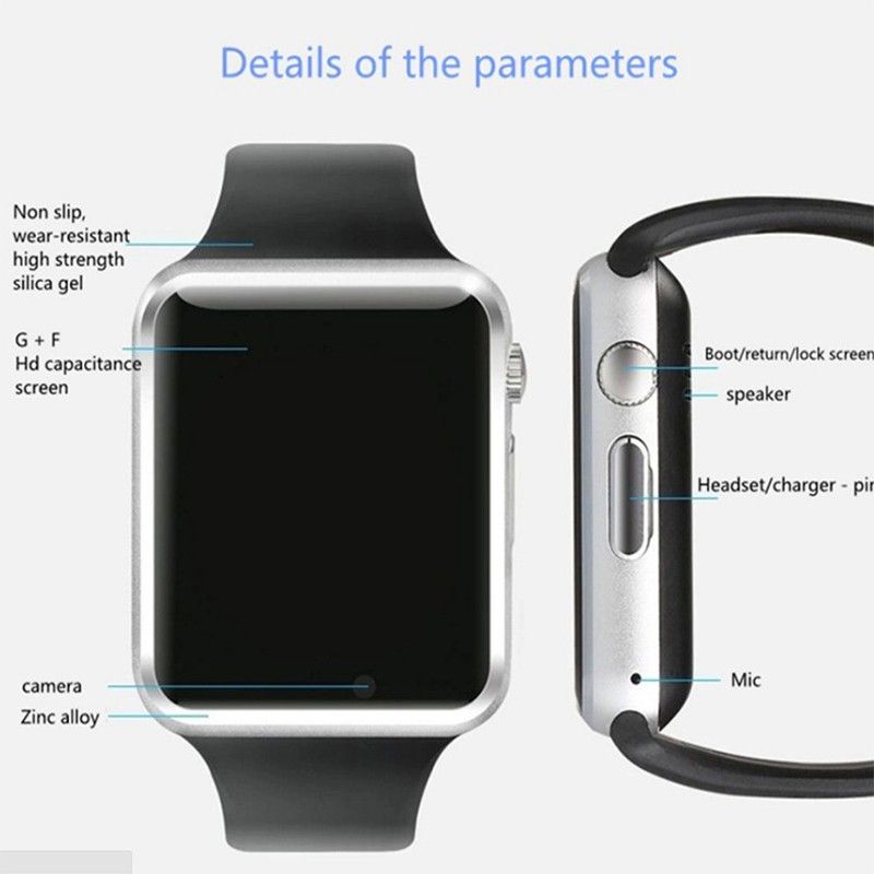 Men Women smart watch with sim slot and wifi A1 2G Android Smart Watch Men Smartwatch Phone Call video Call Camera Sports Watch Sports Smart watch for men Smart watch for woman Kids Smart watch