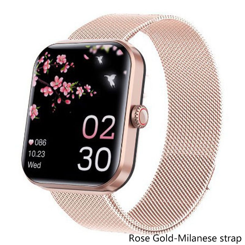 Smartwatches Men smart watch Steel Band Blood Glucose Sugar Oxygen Pressure Sports Watch Woman Smartwatch 1.91'' Screen Body Temperature Monitor Smart watch for woman couple watches for IOS Android