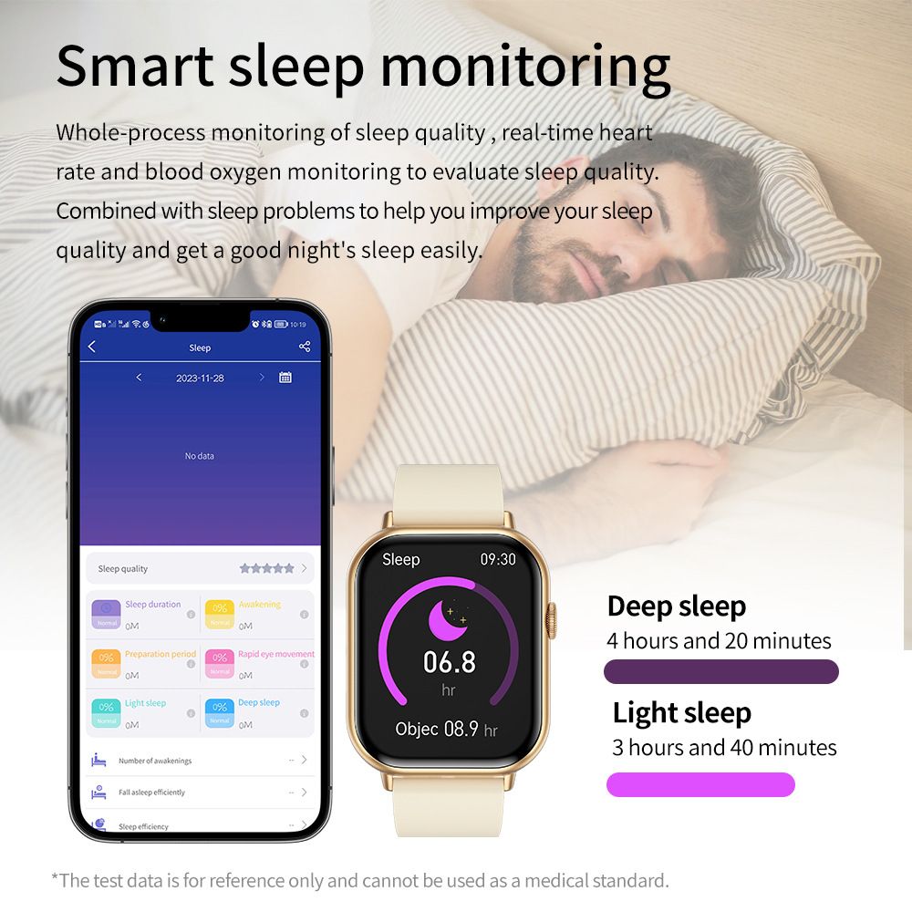 G44 smart watch bracelet blood pressure blood oxygen heart rate monitoring waterproof smart watch sports smart watch men's watch women's smartwatch PU leather strap business casual fashion watch