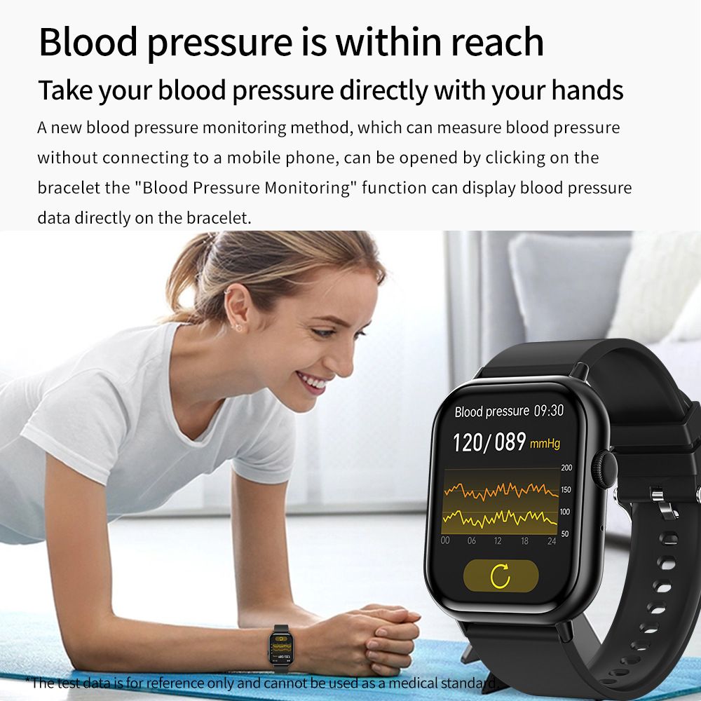 G44 smart watch bracelet blood pressure blood oxygen heart rate monitoring waterproof smart watch sports smart watch men's watch women's smartwatch PU leather strap business casual fashion watch