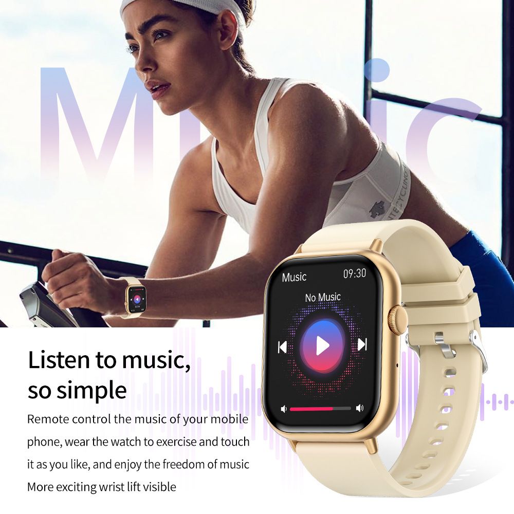 G44 smart watch bracelet blood pressure blood oxygen heart rate monitoring waterproof smart watch sports smart watch men's watch women's smartwatch PU leather strap business casual fashion watch