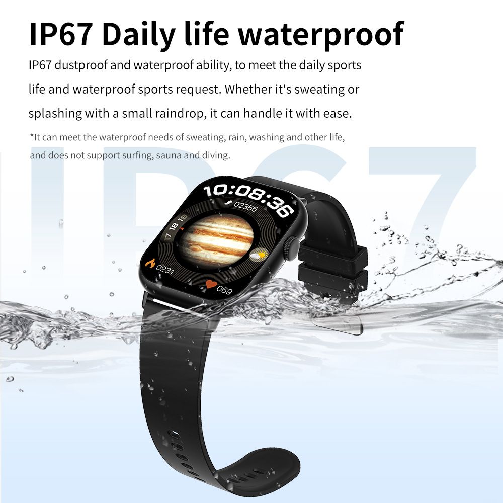 G44 smart watch bracelet blood pressure blood oxygen heart rate monitoring waterproof smart watch sports smart watch men's watch women's smartwatch PU leather strap business casual fashion watch