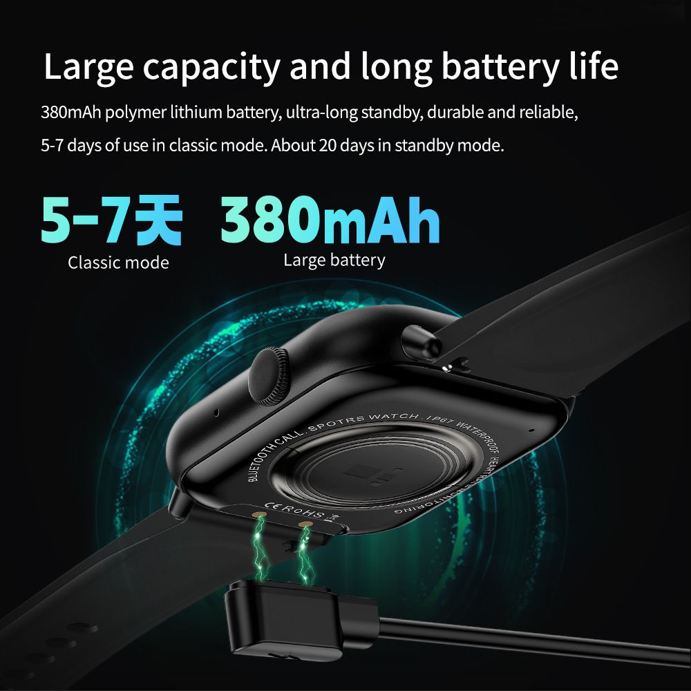G44 smart watch bracelet blood pressure blood oxygen heart rate monitoring waterproof smart watch sports smart watch men's watch women's smartwatch PU leather strap business casual fashion watch