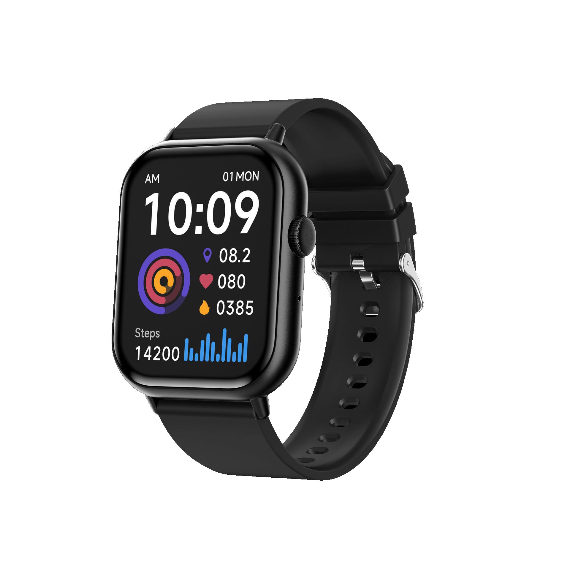 G44 smart watch bracelet blood pressure blood oxygen heart rate monitoring waterproof smart watch sports smart watch men's watch women's smartwatch PU leather strap business casual fashion watch