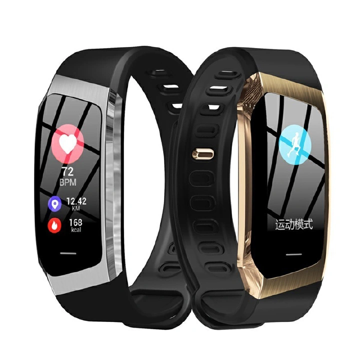 E18 Smart Bracelet Bluetooth Call Men Smart Watch Women Smartwatch Heart Rate Test Waterproof Sports Smart watch 0.96'' Curved screen touch Control Step Count Blood Pressure Monitor Couple Watches