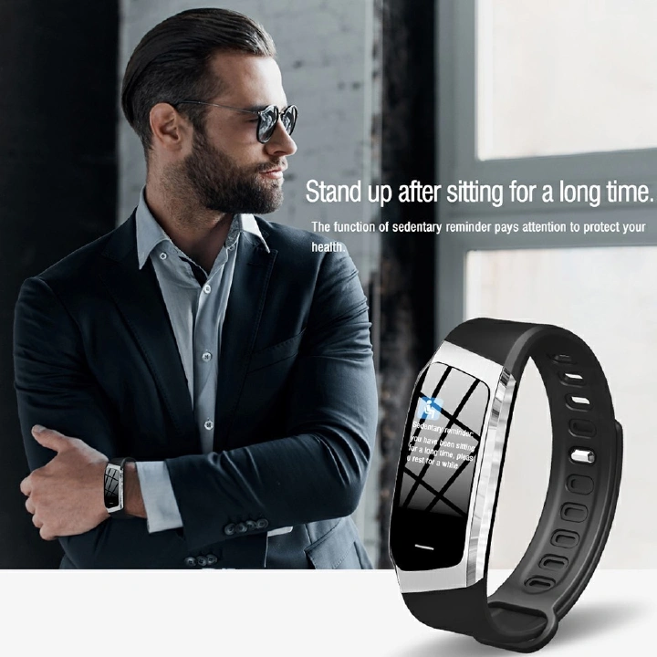 E18 Smart Bracelet Bluetooth Call Men Smart Watch Women Smartwatch Heart Rate Test Waterproof Sports Smart watch 0.96'' Curved screen touch Control Step Count Blood Pressure Monitor Couple Watches