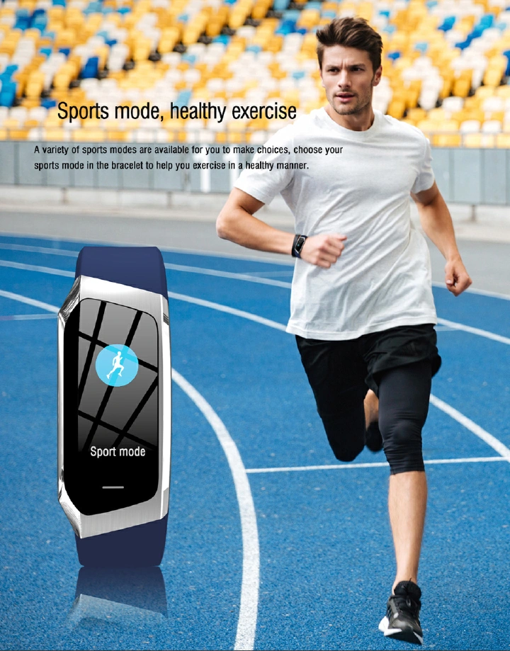 E18 Smart Bracelet Bluetooth Call Men Smart Watch Women Smartwatch Heart Rate Test Waterproof Sports Smart watch 0.96'' Curved screen touch Control Step Count Blood Pressure Monitor Couple Watches