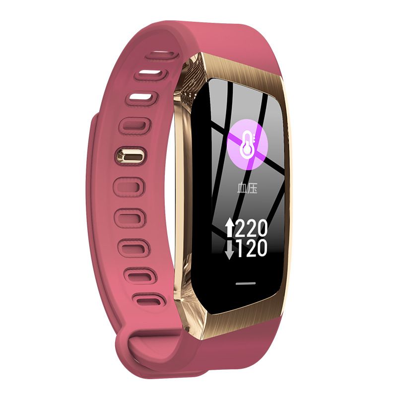 E18 Smart Bracelet Bluetooth Call Men Smart Watch Women Smartwatch Heart Rate Test Waterproof Sports Smart watch 0.96'' Curved screen touch Control Step Count Blood Pressure Monitor Couple Watches