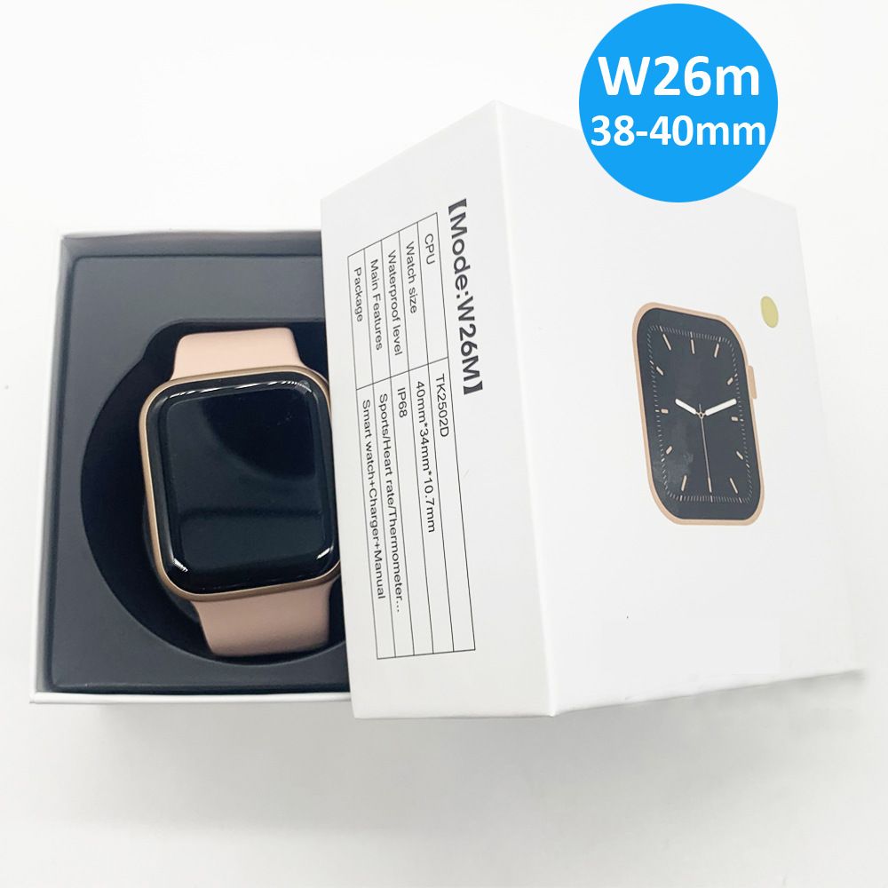 IWO W26 Smart Watch 1.75inch Full Touch Scree W26+ Smart Watch For Men Women Couple IWO12Pro Waterproof Smartwatch for IOS Android Women Wrist Watch Sports Watch Men's Smartwatch T500 Kids Smart Watch