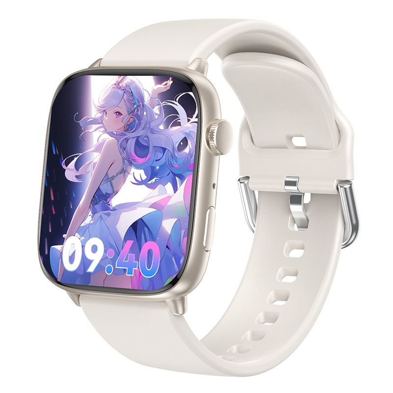 CY18 Women's Smart Watch AMOLED Screen Bluetooth Smart Watch Men Woman Health Monitor Sports Watch Blood Oxygen Heart Rate Monitor Fitness Sports Smart Watch Waterproof Women Gold Watch Men Smartwatch