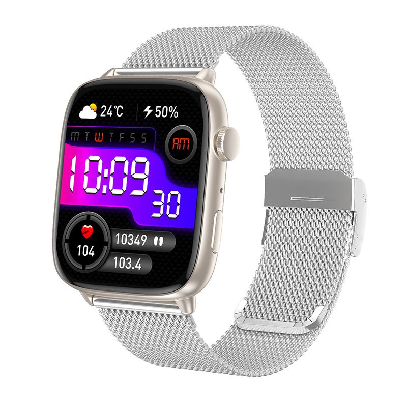 CY18 Women's Smart Watch AMOLED Screen Bluetooth Smart Watch Men Woman Health Monitor Sports Watch Blood Oxygen Heart Rate Monitor Fitness Sports Smart Watch Waterproof Women Gold Watch Men Smartwatch